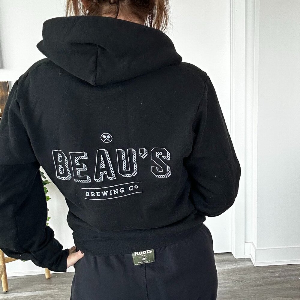 Beau's Brewery Zip Up Hoodie, Size Medium (IYKYK)